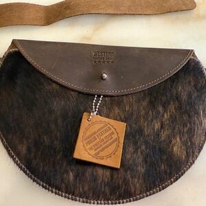 Western leather belt